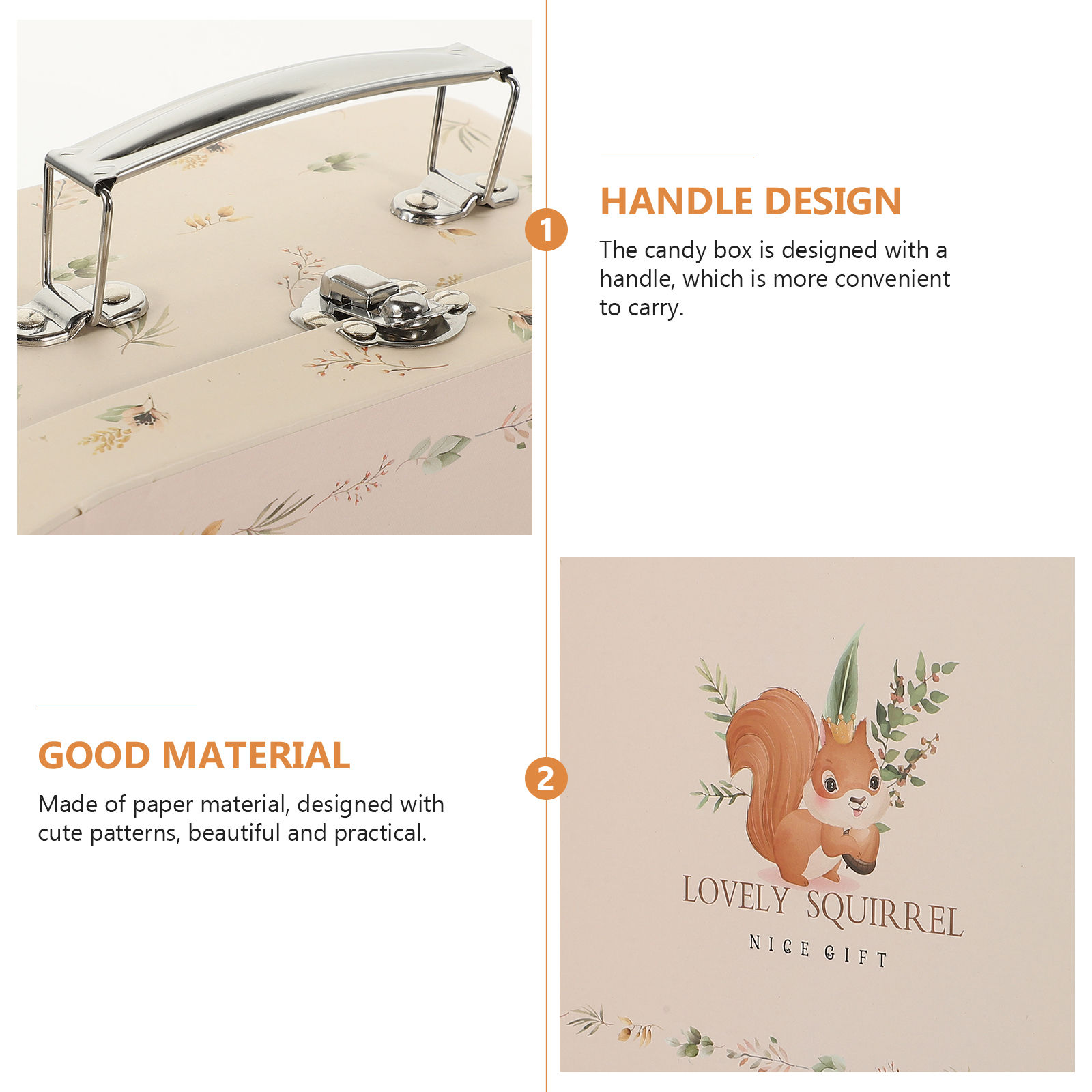 Maleta de papel portátil, Maleta decorativa, de joyería, caja de de boda