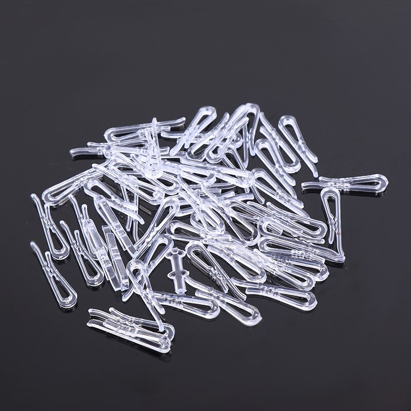 1000 pezzi di plastica trasparente clip trasparente calze multifunzione clip di stoffa molletta dentata per camicia reggiseno scontrino calzino pantaloni