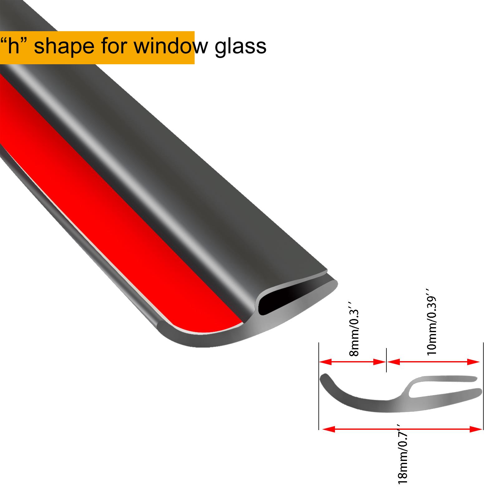 Sellos de parabrisas delantero de coche tipo h, burlete de goma para ventana trasera, tira de sellado para techo solar, sellado de moldura para BMW E46 E60 E90