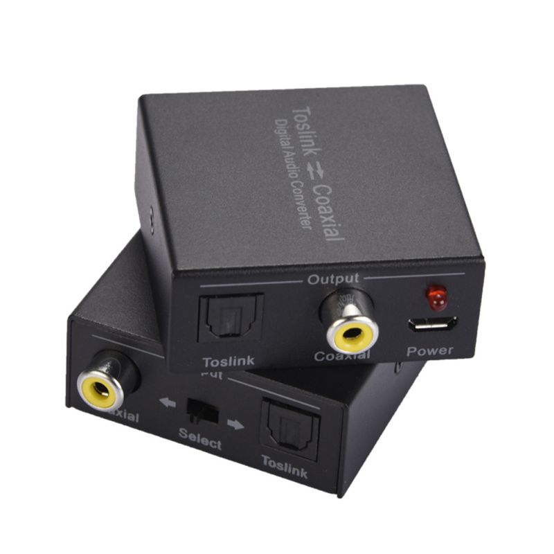 Digital To Optical Converter Two-way Plug-and-play Audio Coaxial Adapter For DVD Speaker TV Store Exhibition