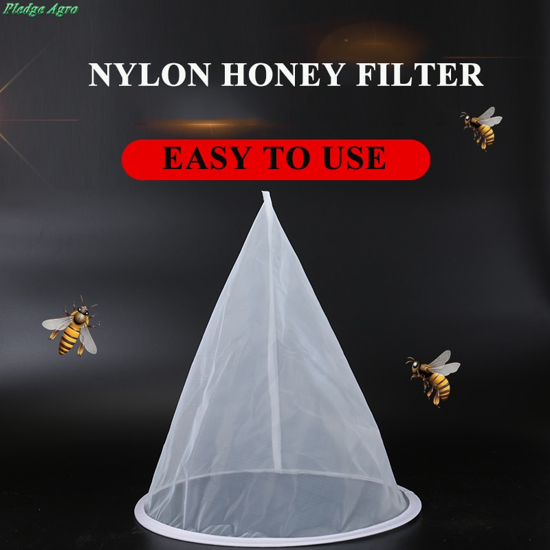 1 stk honning filter filtre travle bi filtreret mesh nylon kegle-form sigtefilter sil renser fiber biavl udstyr bigård