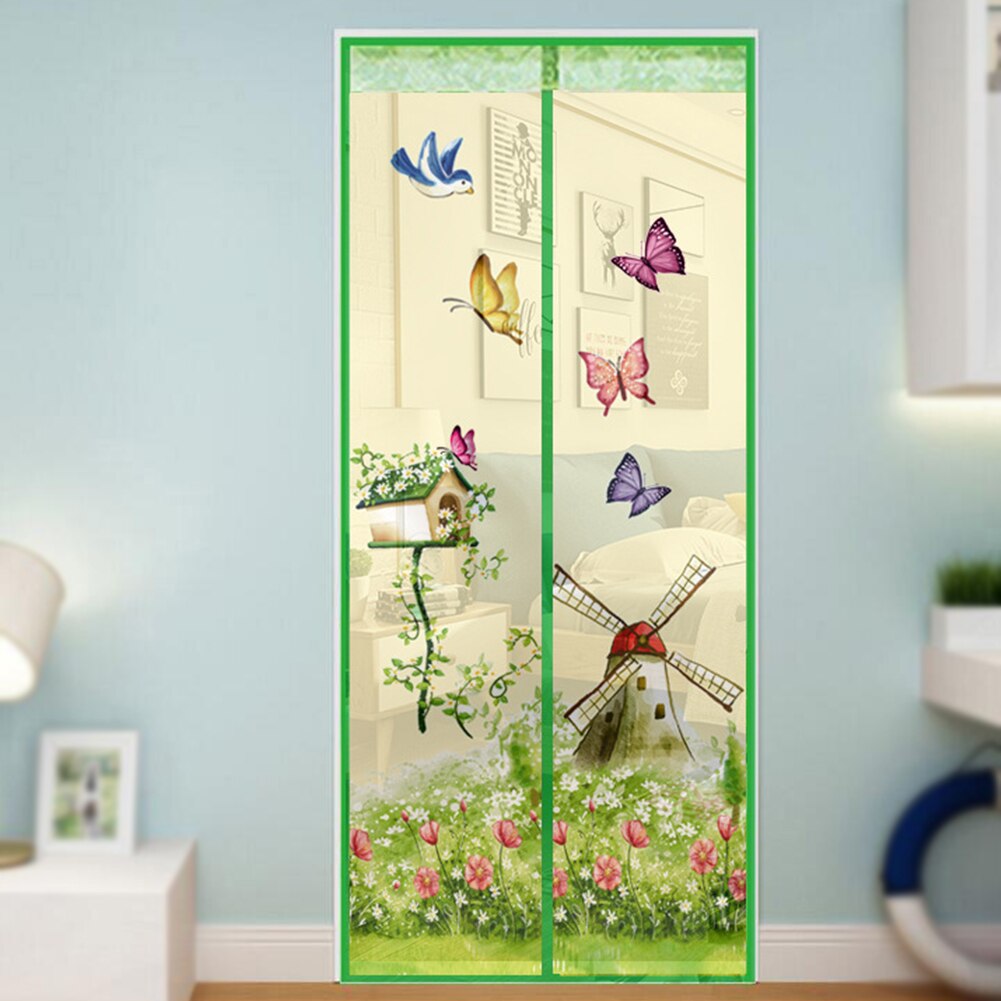 ¡Novedad! Cortina mágica de malla para puerta, mosquitera magnética con cierre magnético para insectos, mosquitera, mosquitera, cortina para puerta protectora de cocina para dormitorio, antiinsectos y moscas