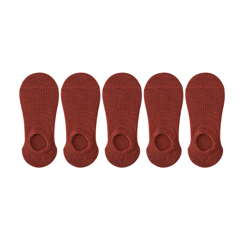 5 pares de zapatillas de calcetín para mujer, calcetines invisibles finos y transpirables de verano de colores sólidos, calcetines cortos invisibles de silicona antideslizantes: Verde