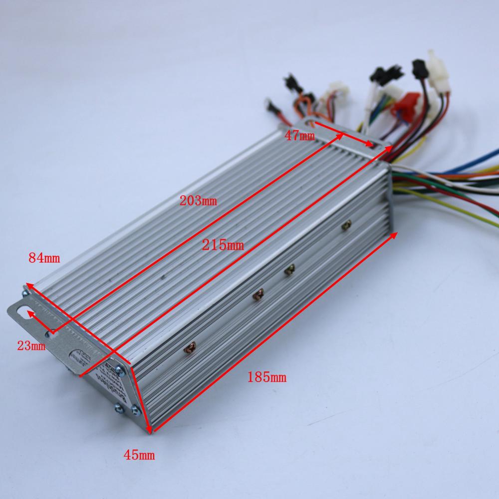 Controlador de motor BLDC 48V-84V, 1000W y 45Amax, Controlador de velocidad sin escobillas para bicicleta eléctrica, compatible con motores sin sensor