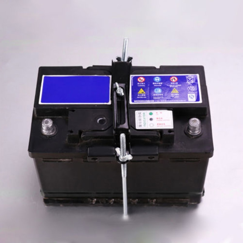 Metal Battery Holder Rack Adjustable Stand Mount Universal Black Silver 16cm-22.5cm Car Truck Storage Stabilizer Durable