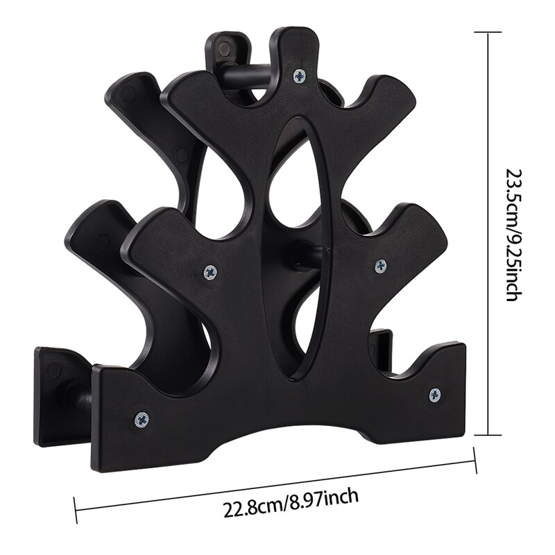 Dumbbell Rack Stand 3 Tier Dumbbells Weights Handle Stand Small Plastic Holder For Home Office Exercise Accessoires