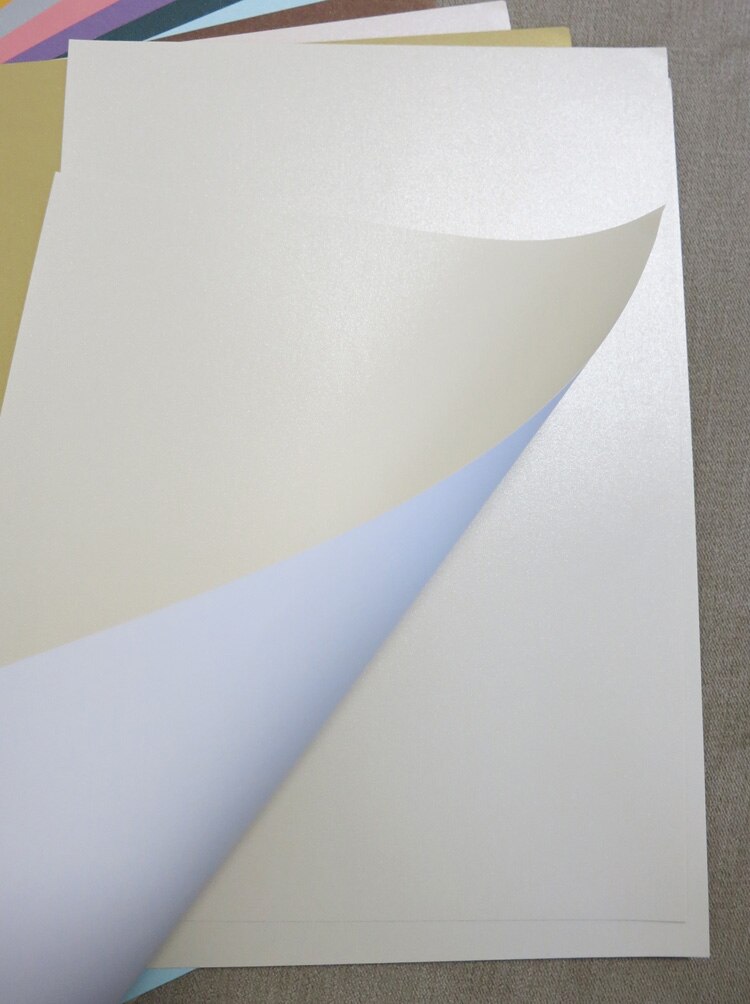 A4 120g Single sided Pearl Color Paper Print Paper Handicraft Paper: 120g Beige