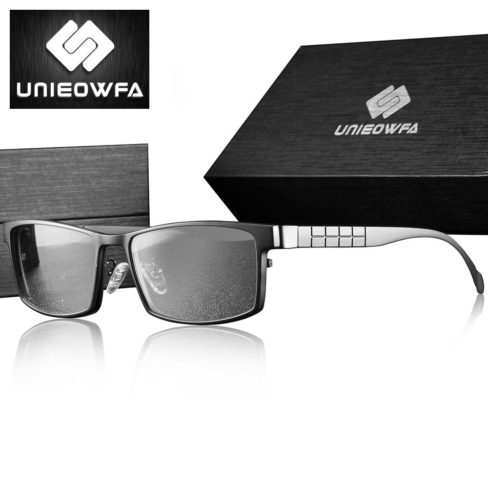 Gafas graduadas magnéticas con Clip para hombre, montura de gafas polarizadas, gafas de óptica para miopía, con imán transparente
