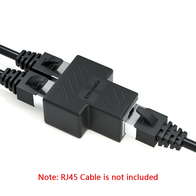 1 par 1 to 2- vägs ethernet  rj45 hona kabel splitter adapter kontakt för router pc laptop ip kamera tv box