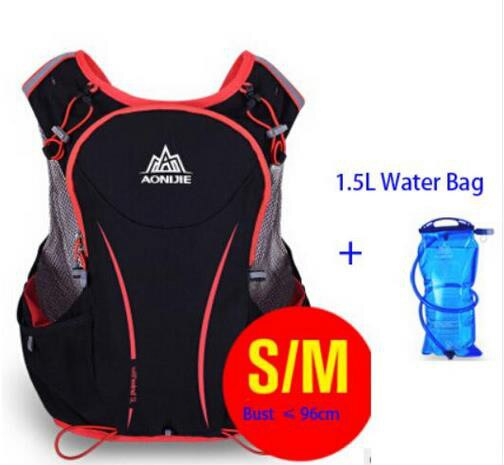 AONIJIE 5L men and women marathon running moisturizing vest bag 1.5L water bag riding hiking bag outdoor sports running backpack: 5