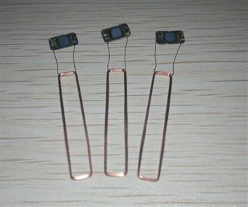 Rfid 30*5mm ultrakevyt siru 13.56 mhz suurtaajuus iso 14443a protokolla nfc tag omistettu siru kela nfc paljas etiketti