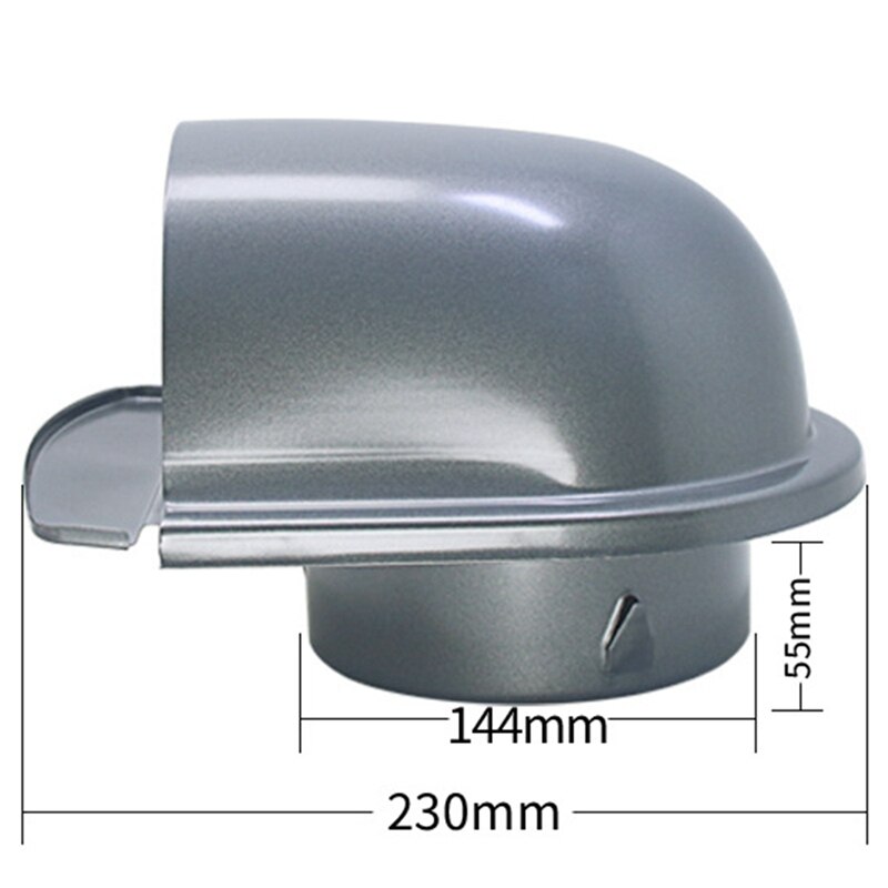 Waterproof Stainless Steel Vent Vent Hood Anti-Corrosion Exhaust Extractor for Wall Air Outlet Cover