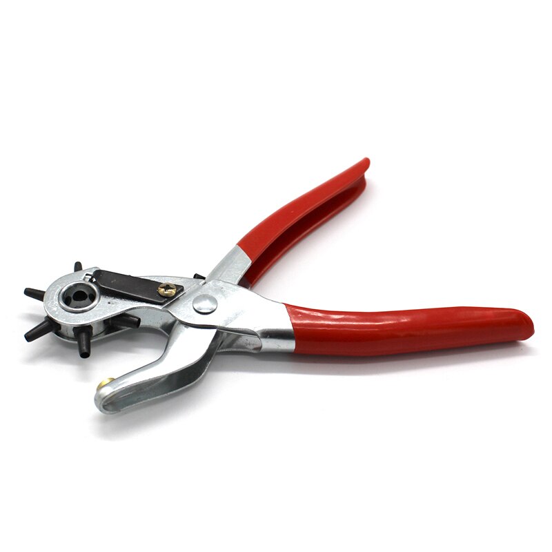 Plastic handle punching pliers DIY making leather belt punching Multifunctional manual round hole punching tool