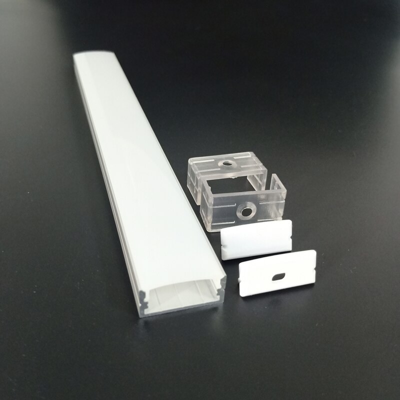 U Shape LED Bar Light Milky Diffuser Cover Aluminum Extrusion Profile
