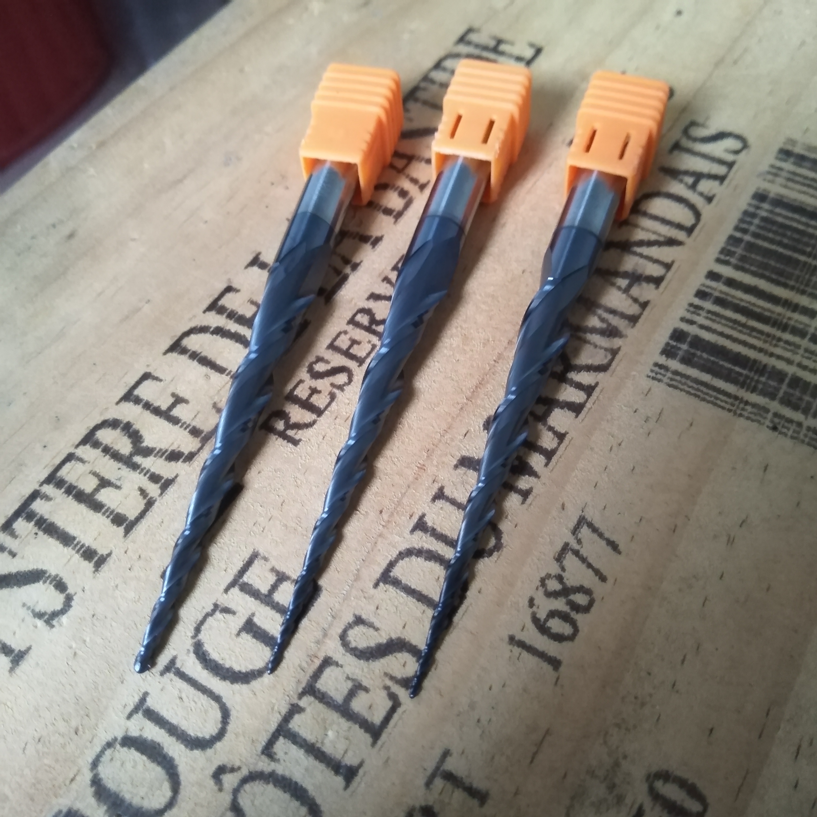 ZYYG Milling Cutter 2 FlutesHRC55Tapered Ball Nose End Mill Radius R0.25-R2.0mm CNC Router Bit for Wood CNC Engraver Carving Bit