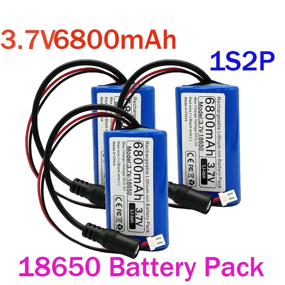 3.7 V 18650 Lithiumbatterij 1s2p 1s3p 1s4p voor Microcontroller LED Outdoor Licht Bluetooth Speaker Audio Backup Voeding