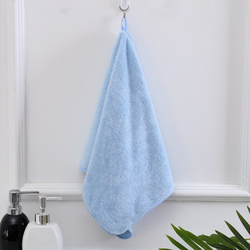 Microfibra seca rápida coraline toalha rosto afiação toalha absorvente mais grosso limpar cozinha de mesa para crianças adultos: light blue