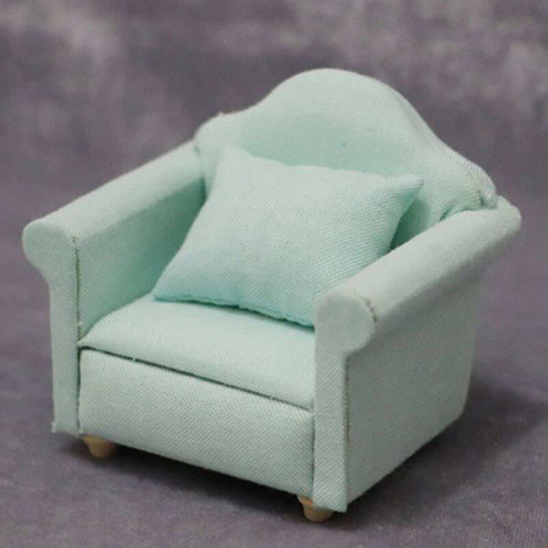 1Pc 1/12 Dollhouse Miniature Divano Mobili Casa di Bambola Soggiorno Accessorie Per I Bambini Scherza il Regalo di Simulazione Dollhouse Divano: F