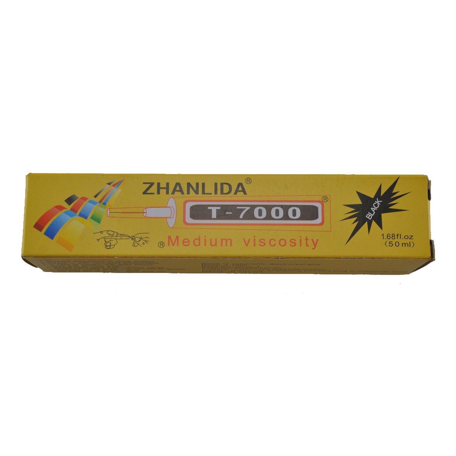 50ml T-7000 Adhesive Glue Multi Use Powerful Epoxy Resin Black Liquid Glue Super Sealant Handset Touch Screen Rack Maintenan