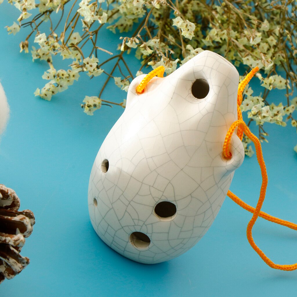 6 Holes Ceramic Alto C Tone Ocarina Chinese Musica... – Grandado