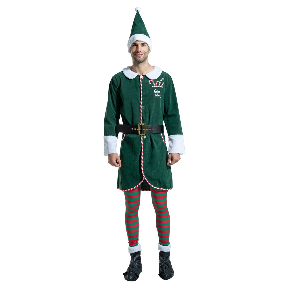 De grote man kerst elf pak winkelcentra bar kerstsfeer activiteit speelt een pak bedekt 5 keer meer yards
