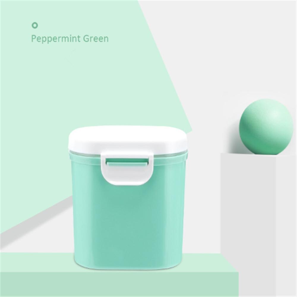 Hoge Capaciteit Baby Melkpoeder Container Melkpoeder Container Babyvoeding Opbergdoos Dubbele Laag Zuigelingen Voeden Doos Voor Pasgeboren: green large