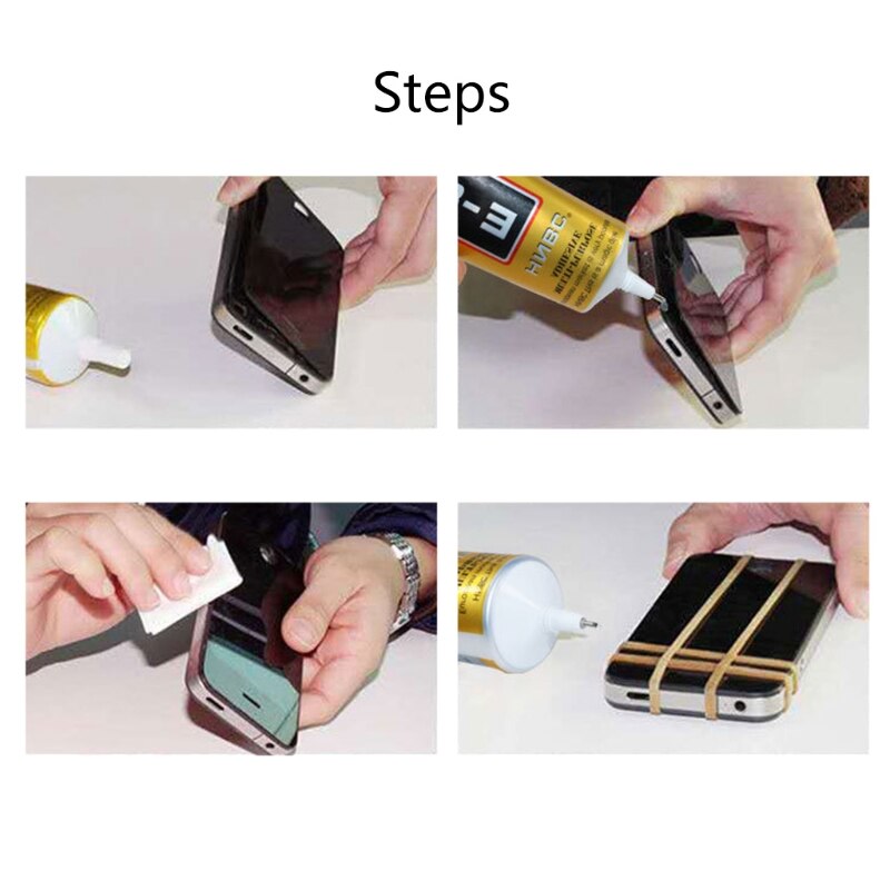 E8000 súper pegamento líquido curar tiempo 12-24 hs 15ML/55ML/110ML zuecos-Pin tapa para casa/Joyería de reparación de accesorios