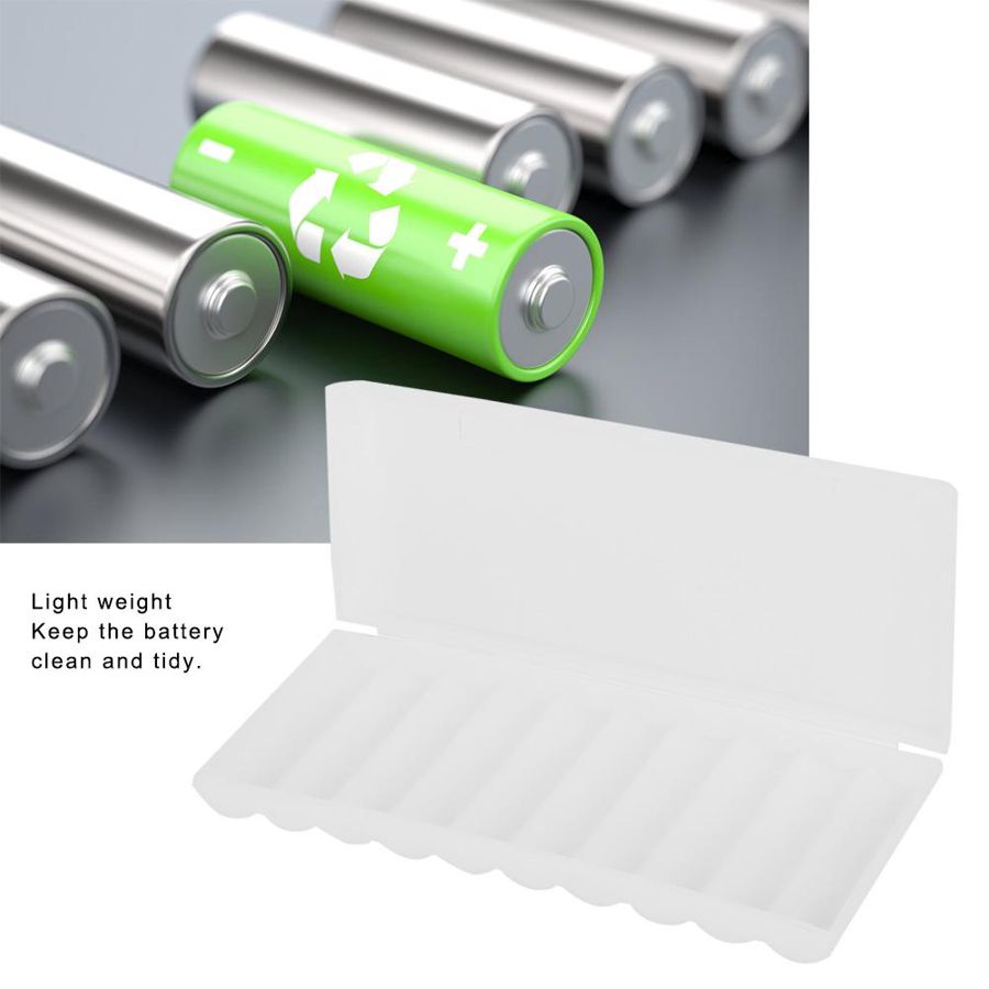 2 Stuks 18650 Batterij Houder Plastic Organizer Container Batterij Clip Case Houder Wit Lichtgewicht Transparante Praktische