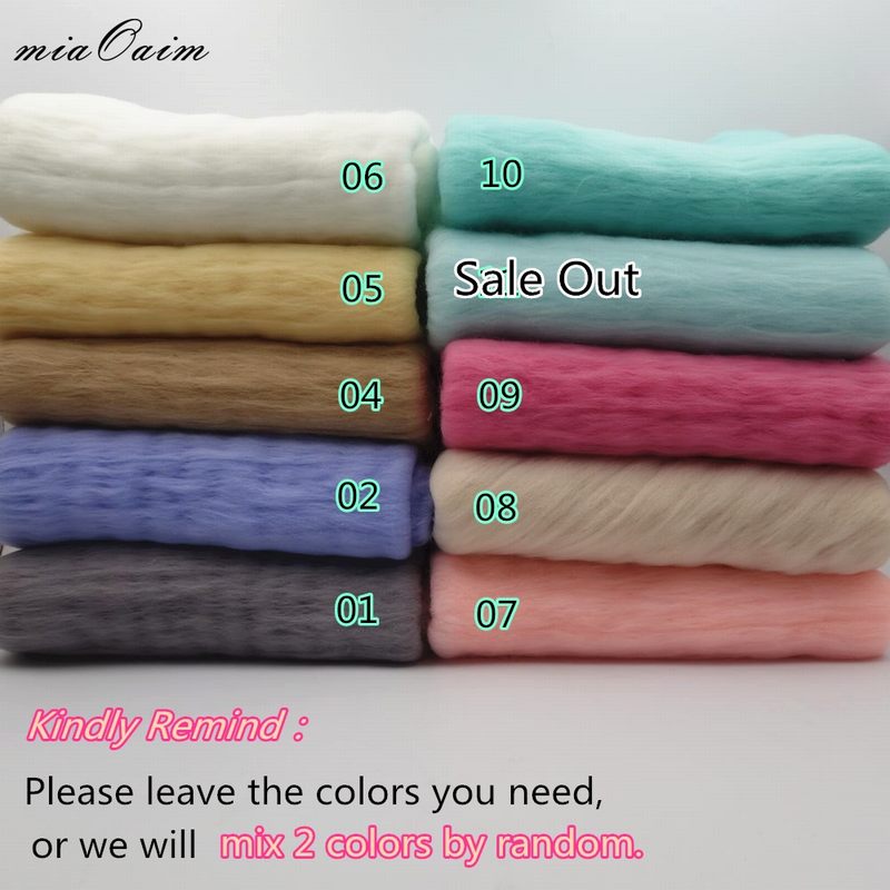 2Pcs in A Lot Fluffy Wool Felt Fleece Blanket Basket Filler Stuffer Layer Backdrop Newborn Photography Props Baby Shower: Default Title