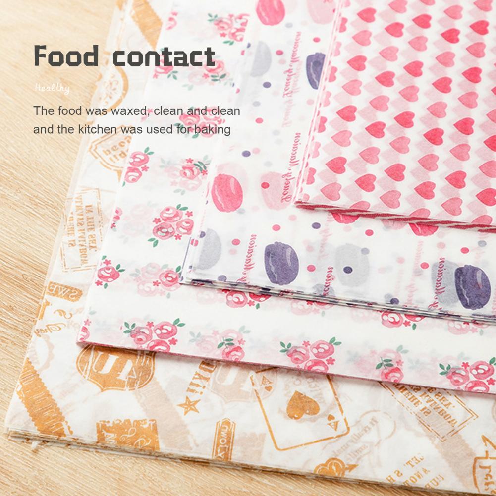 Double-sided Printed Food Grade Hamburger Food Picnic Tissue for Cake