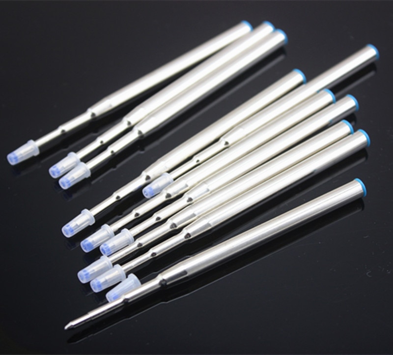 Pen refill stang patron kuglepen til kuglepen kerne refill blæk genoplade blå