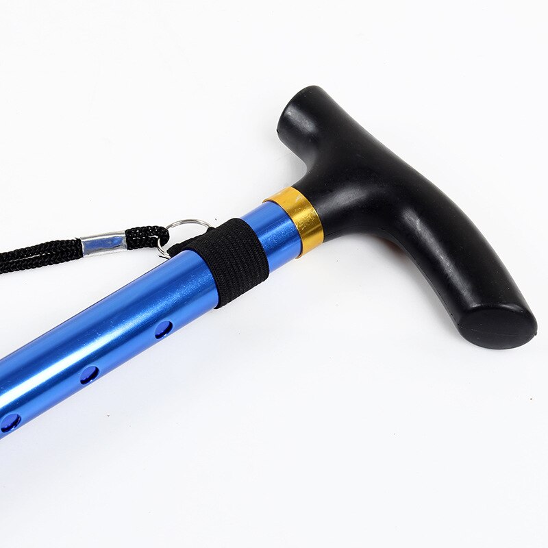 Aluminum Metal Hiking Cane Telescopic Walking Adjustable Stick Travel Cane Hiking Poles Outdoor Walking Stick