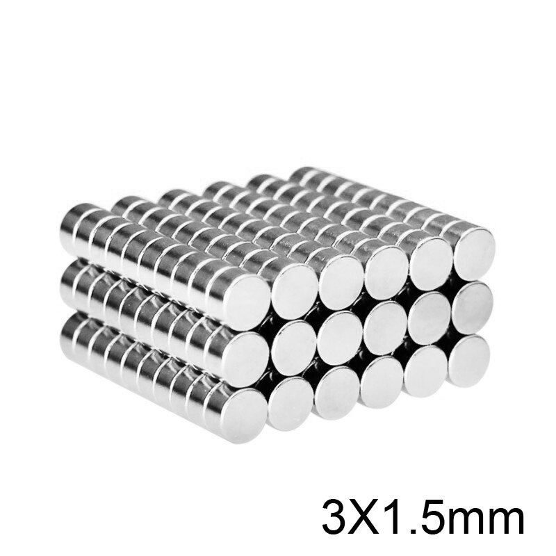 100 ~ 10000 Stuks 3X1.5 Mm Krachtige Magneten 3 Mm X 1.5 Mm Permanente Kleine Ronde Magneet 3X1.5 Mm Dunne Neodymium Magneet Super Sterke 3*1.5