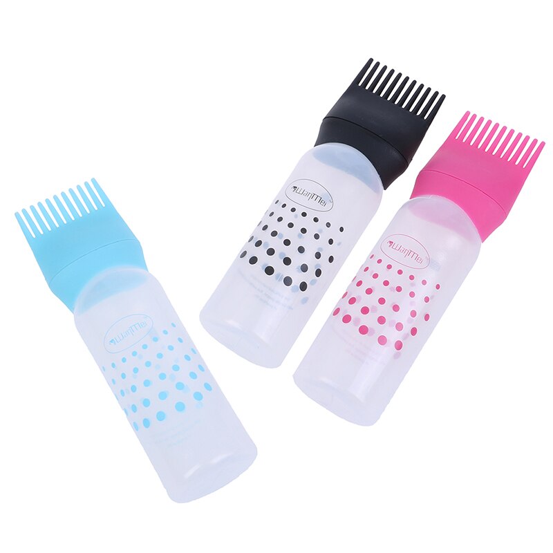 Bouteille de teinture pour cheveux en plastique avec brosse graduée applicateur de shampooing Kit de distribution Salon de coloration des cheveux teinture outils de coiffure