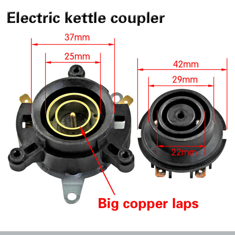 No.1-Accesorios de tetera eléctrica, base de hervidor de agua eléctrico, termostato/acoplador de conector de Interruptor de control de temperatura