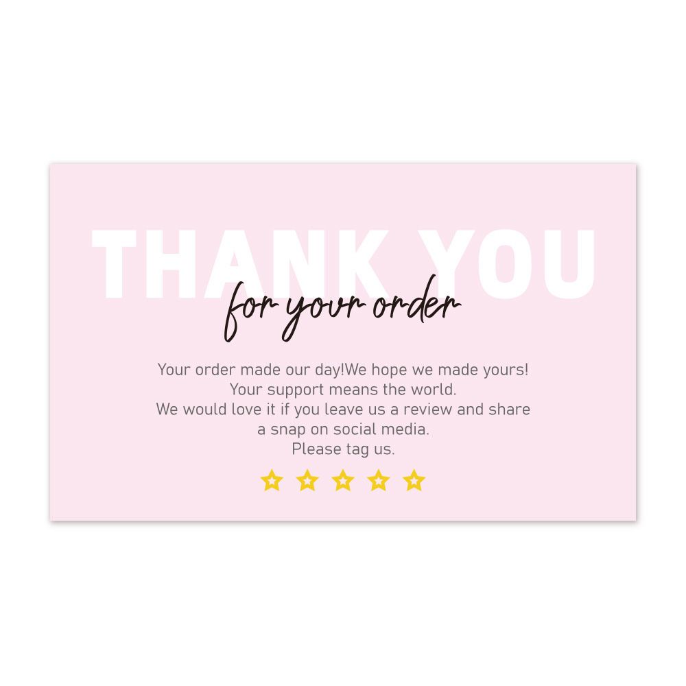 30/120PCS Thank You For Your Order Cards Beyond Grateful Labels Insert Appreciate Card for Supporting Small Businesses: 30PCS Type 11