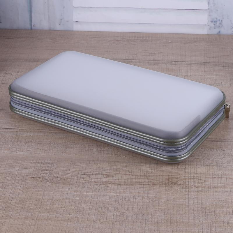 Portable 80pcs Capacity CD DVD VCD Disc Wallet Storage Organizer Case Holder Album Box Carry Pouch Bags