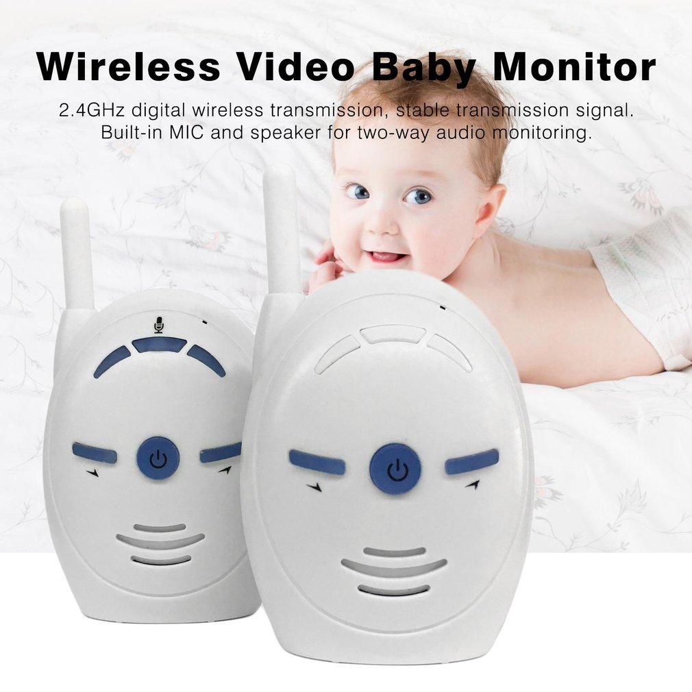 Wireless Digital Audio Baby Sound Monitor 2.4GHz Sensitive Transmission Two Way Talk Crystal Clear Cry Voice Alarm Babysitter