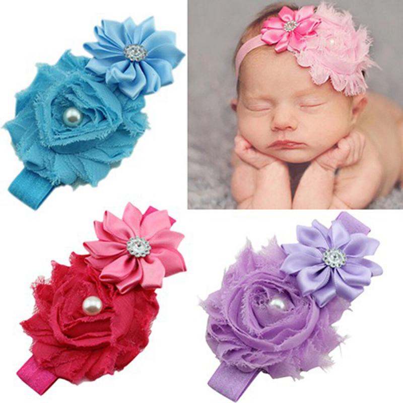 Baby Meisje Hoofdband Baby Haar Accessoires Doek Tie Bows Hoofddeksels Tiara Peuters Bandage Lint Pasgeboren Headwrap TXTB1