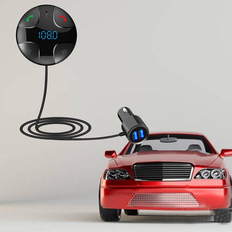 Car Kit Wireless Bluetooth FM Transmitter MP3 Player USB LCD Remote Handsfree Support U Disk TF Player