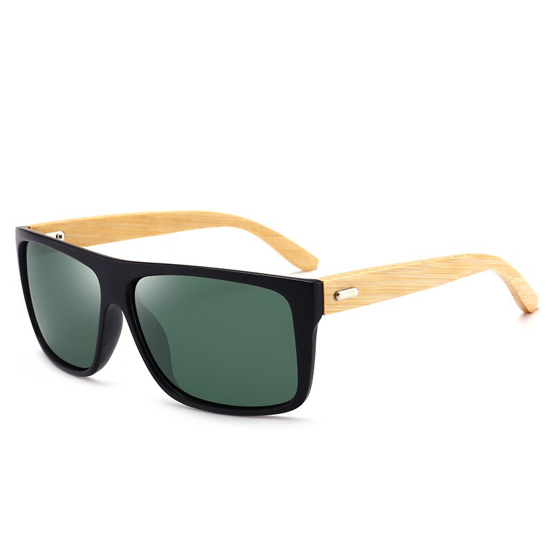 Jsooyan Wooden Frame Sunglasses Men Women Driving Eyewear Vintage UV400 Sun Glasses Shades lunette oculo: C3