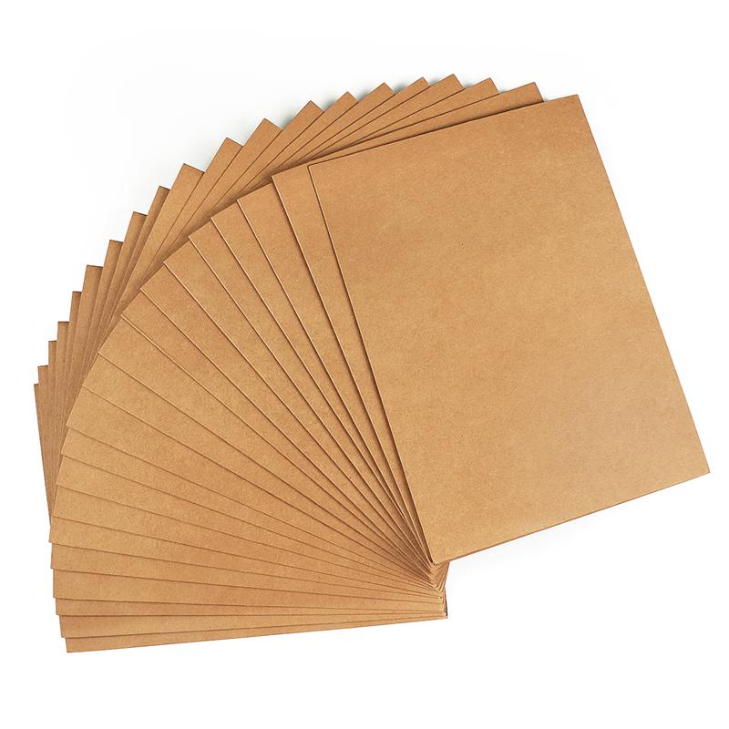 Kraft-papieren bestandsmap, A4 vierkant gesneden mappen met twee zakken, opbergorganizer voor kantoordocument, rapport, presentatie hand-outs, schoolpapierwerk, 12 stuks