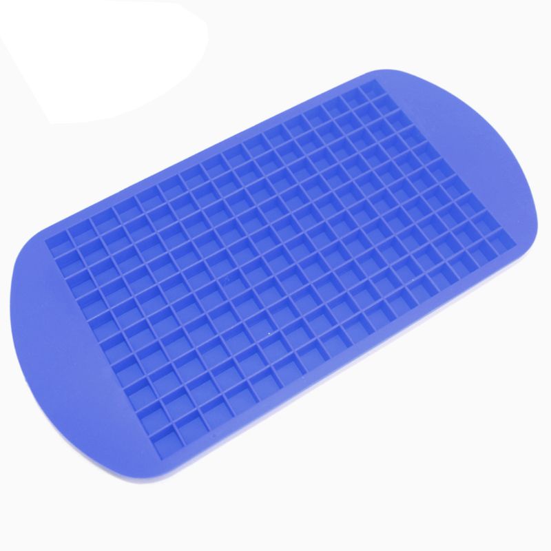 DIY Portable Ice Tray Fruit Ice storage Cubes Maker Small Ice Cube Mold Square Shape Kitchen Accessories: BLUE
