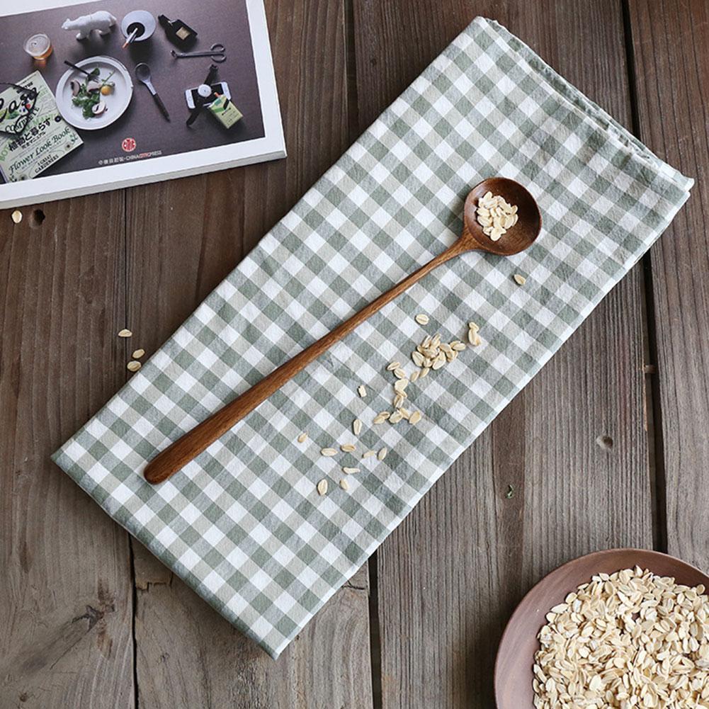 Japanese Style Wooden Soup Spoon With Long Straight For Picnic Handle Spoon Sauce Carry And Easy And To Mouth Suitable Wide T2B3