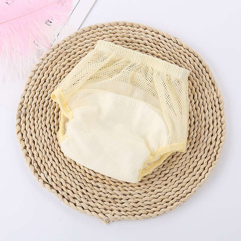 Couches en tissu réutilisable pour bébé, 3 pièces/lot, couches de poche en maille lavable, respirantes, pantalons de laboratoire pour nourrissons