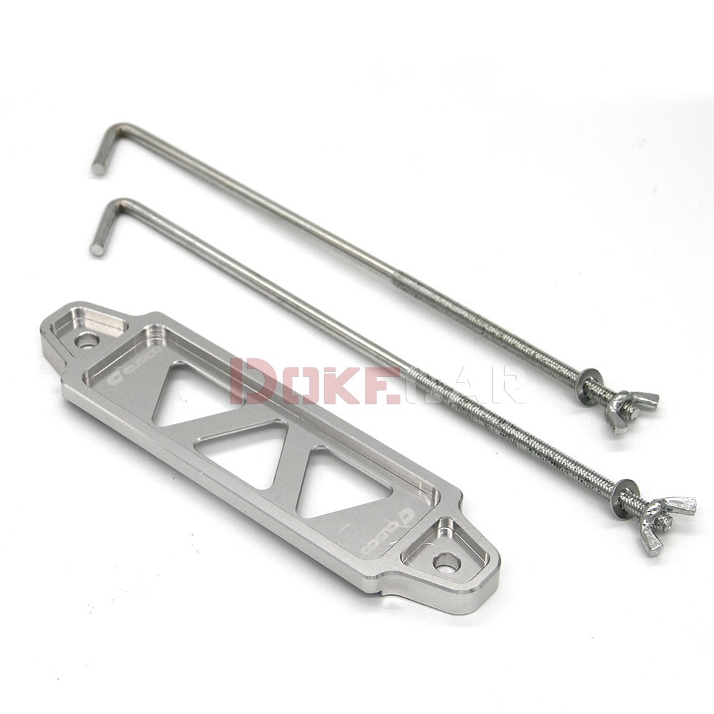 Alumínio Car Battery Tie Down Bracket, Alloy Battery Fasten Holder, 14cm, 19cm: MULTI