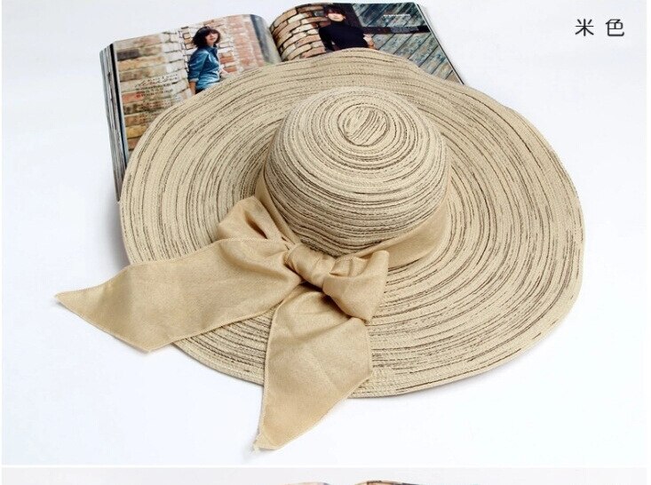 Koreansk stil kvinna solhatt för strandhatt med fjärilsbåge flytbar campinghatt för vandring: Röd