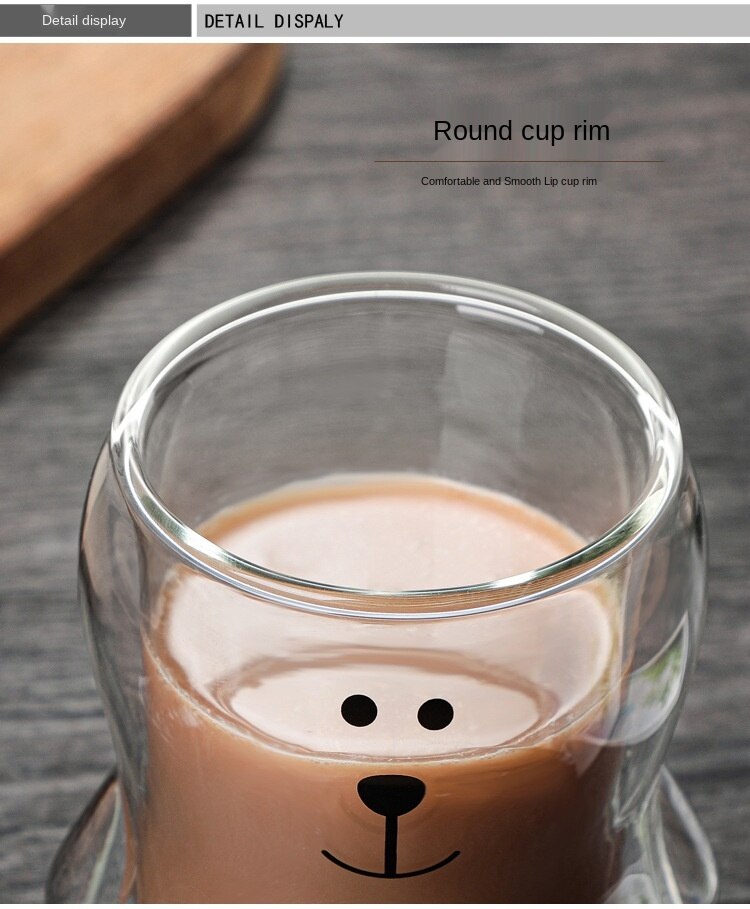 Double-layer Glass Heat-resistant Transparent Water Cup Thermal Insulation High Borosilicate Wine Glass Hotel Drinkware