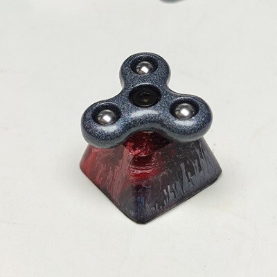 Keycap Personality Fidget Spinner Resin Keycap For Cherry Mx Switch Mechanical Gaming Keyboard Blue Black Keycaps 1pc: 5