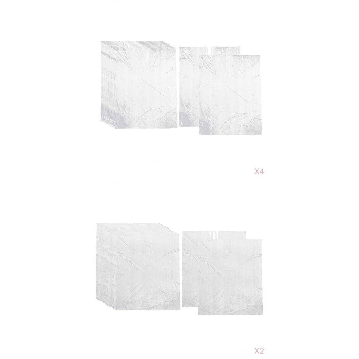 400Pcs Disposable Hair Cutting Cape Clear Salon Gown Hair Cut Barber Home Capes